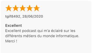 avis client le joboscope Avis sur le podcast Le Joboscope