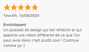 Avis sur le podcast Parlons Design